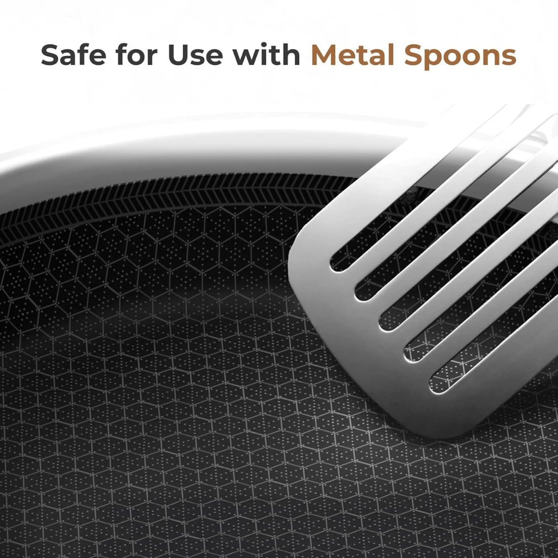 Tri-Ply Stainless Steel Honeycomb Fry Pan with Lid(24cm)