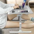 Adjustable Laptop Bed Desk with LED Lamp & Foldable Design (60cm)