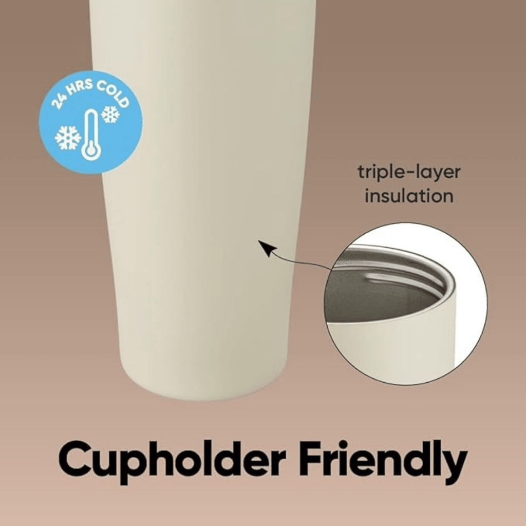 Stainless Steel Insulated Bottle with Secure Lock Lid and Straw(1200ml)