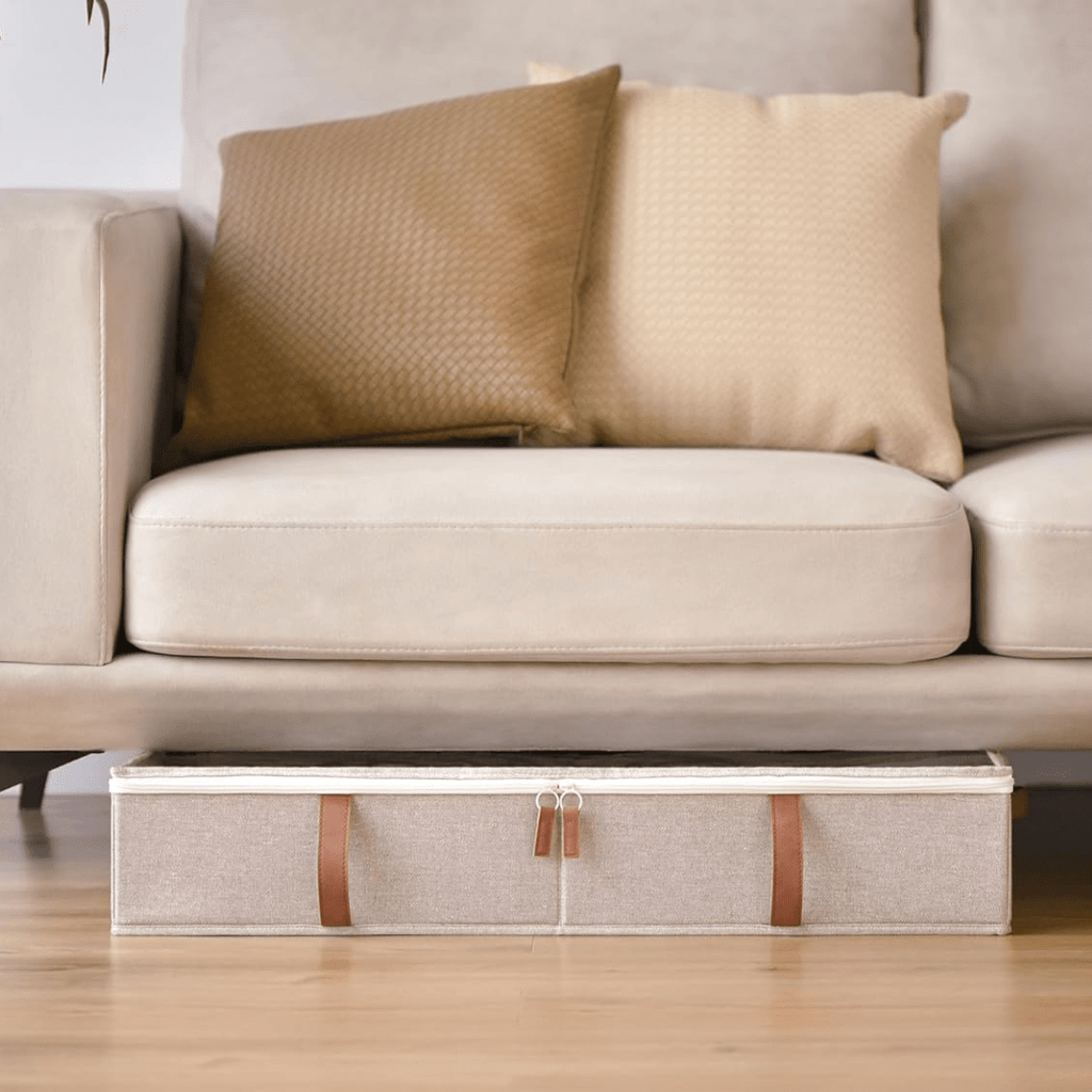 Adjustable Dust Proof Under Bed Organizer with Transparent Cover (75 cm)