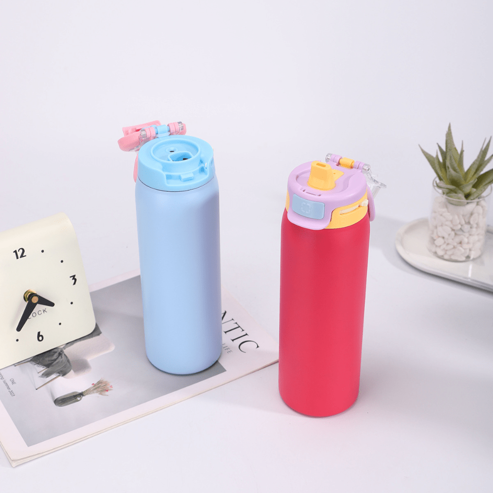 Stainless Steel Thermos Water Bottle with Leakproof Quick Fill Lid (950ML)