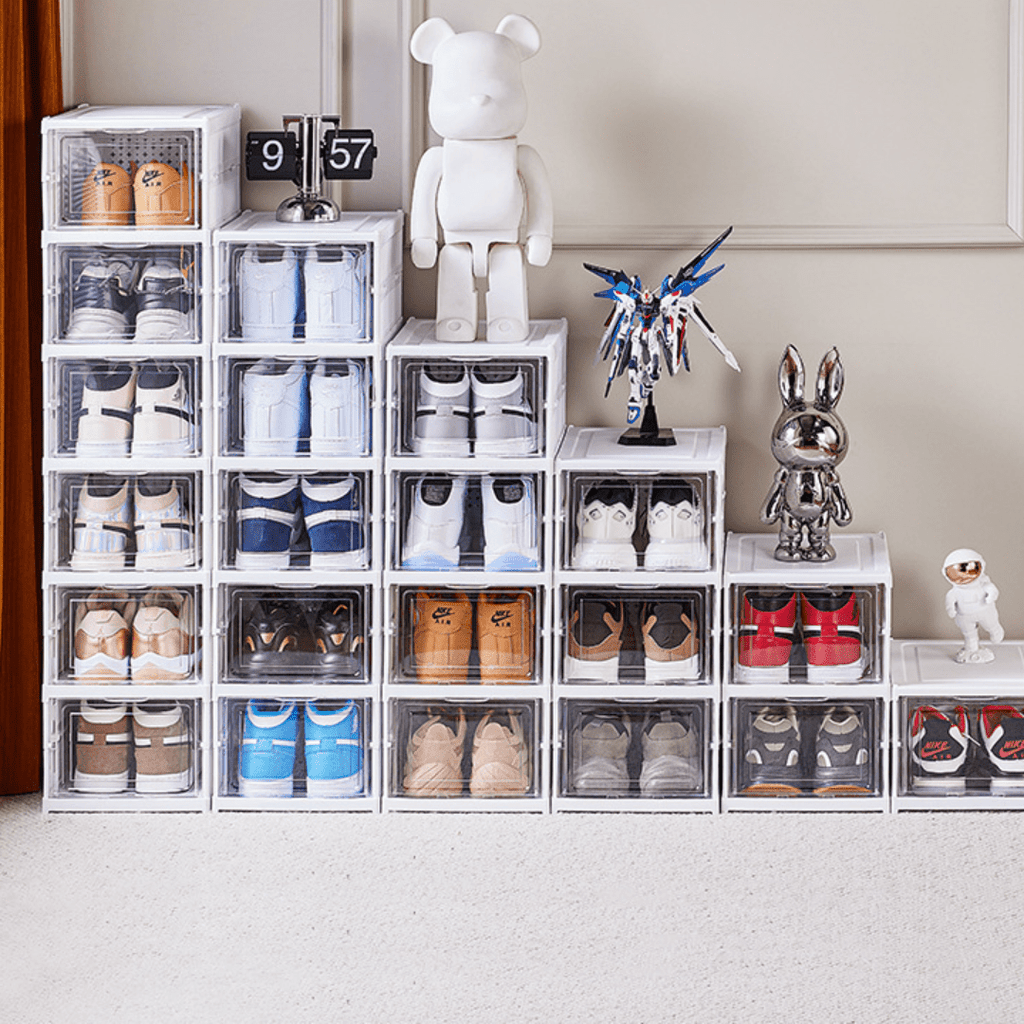 Transparent Stackable Multi-Layer Shoe Cabinet