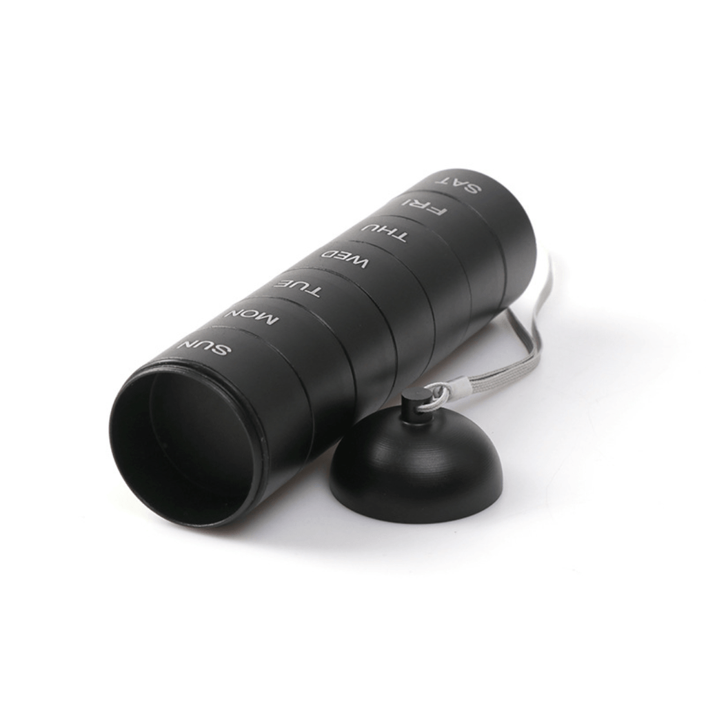 Aluminum Weekly Stackable 7-Day Medicine Container(Pack of 1)