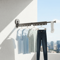 Wall-Mounted Folding Clothes Drying Hanger with Suction Cup