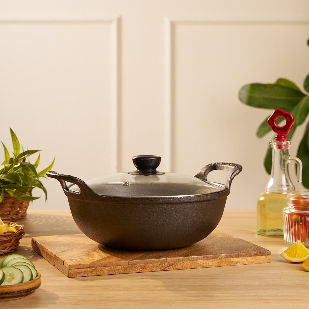 Cast Iron Gourmet Cooking Kadai