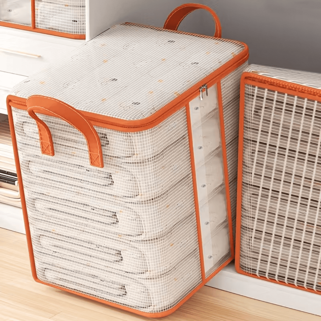 Transparent PVC Quilt Storage Organizer Bag with Handle (280L)