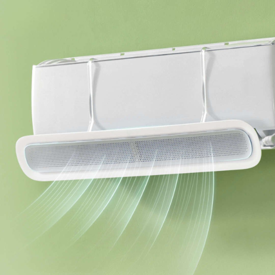 Wall-Mounted Air Conditioner Wind Deflector With Adjustable Wings