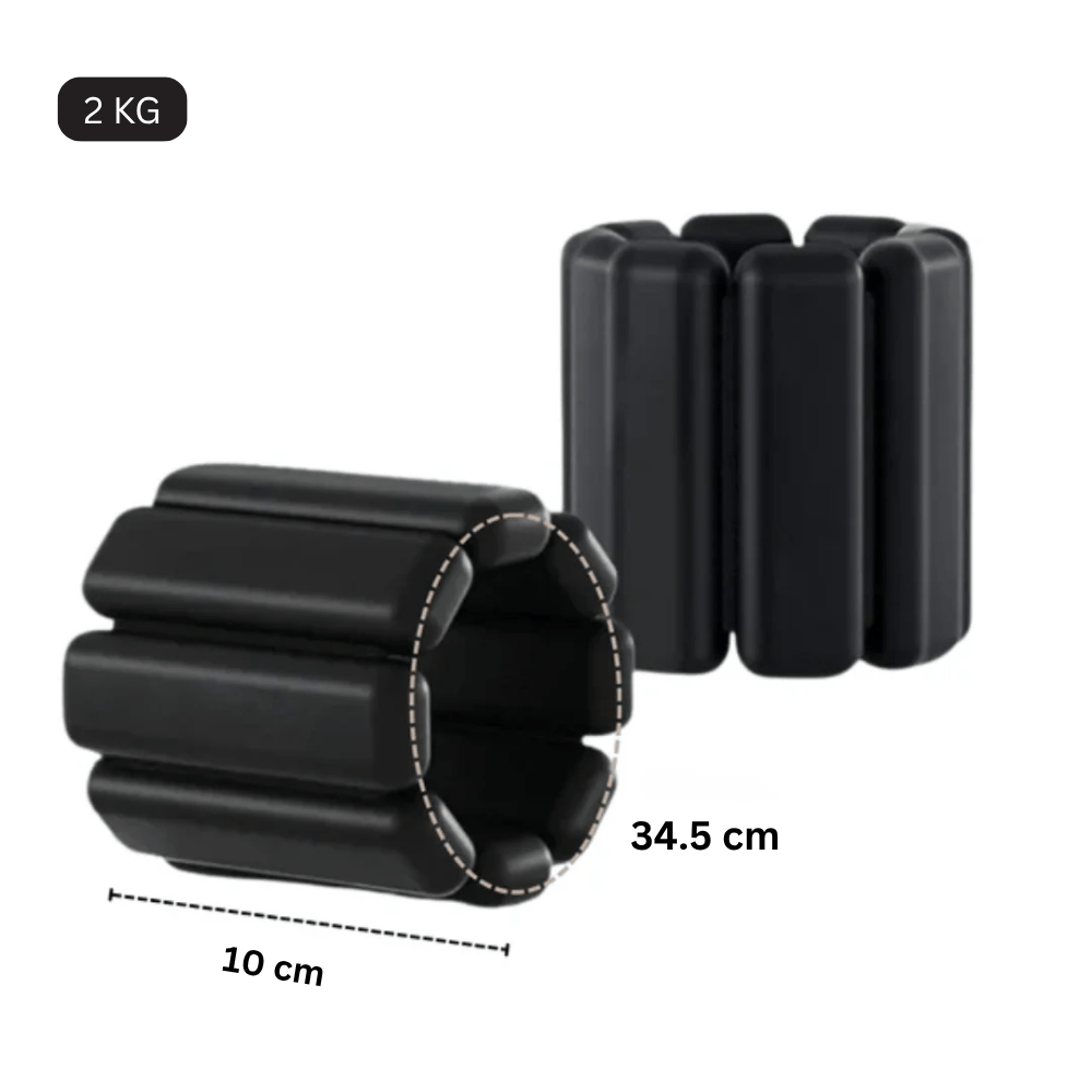 Adjustable Silicone Fitness Wrist and Ankle Weight Bands