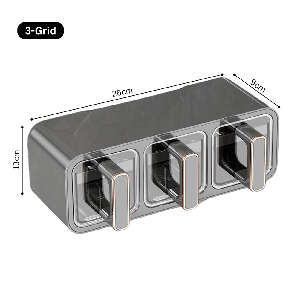Wall-Mounted Punch-Free Seasoning Box Set