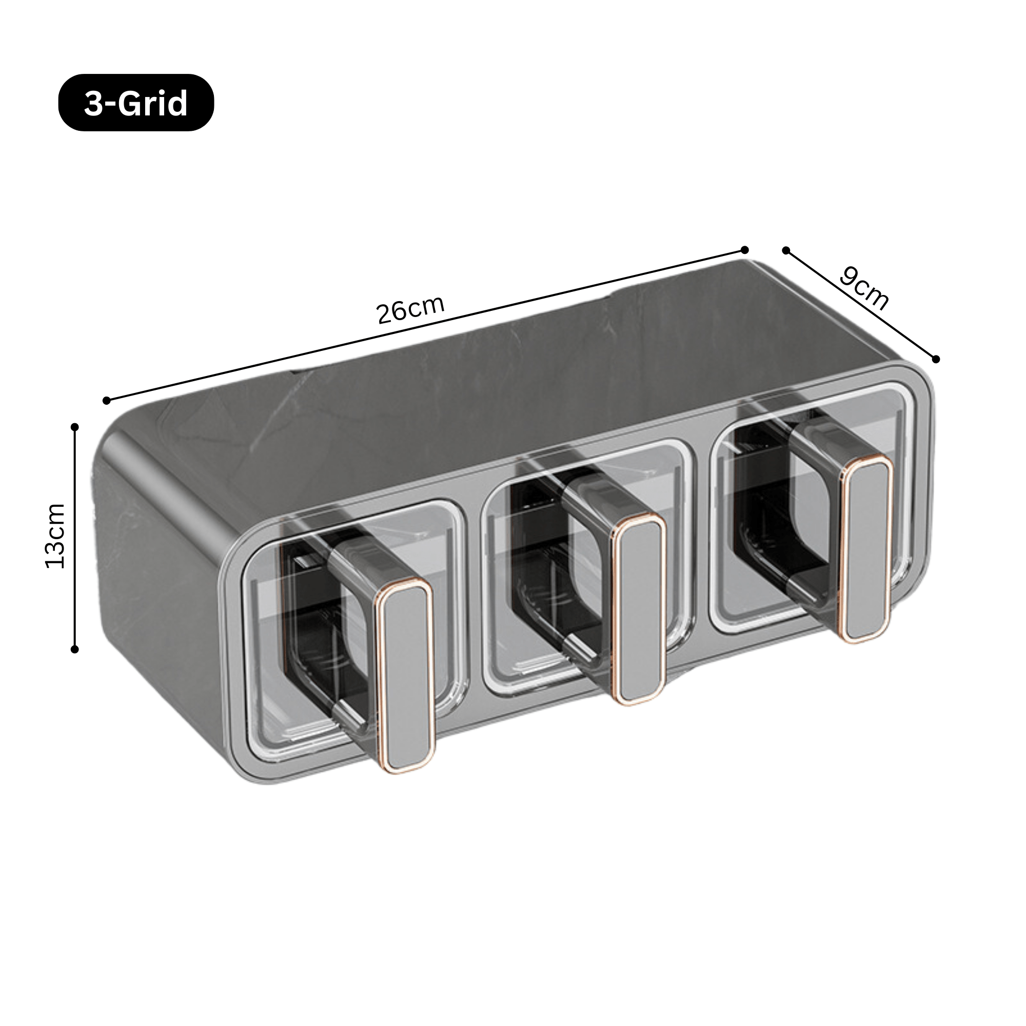 Wall-Mounted Punch-Free Seasoning Box Set