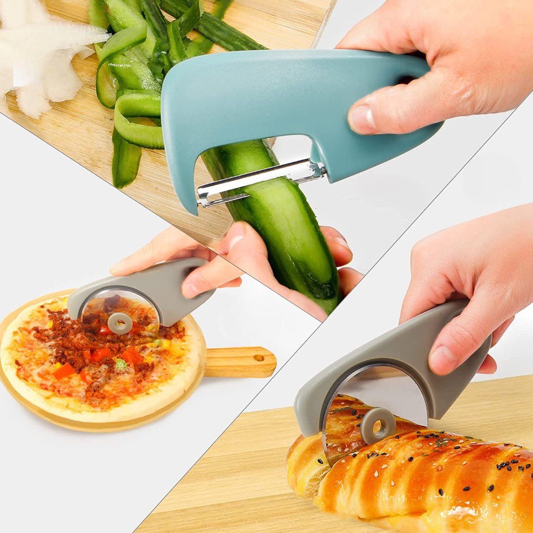 Stackable Space-Saving 5-Pieces Kitchen Tools Set