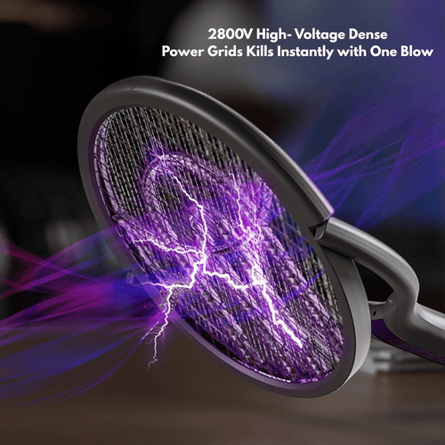 2-in-1 Retractable Electric Mosquito Killer Lamp & Swatter (62cm)