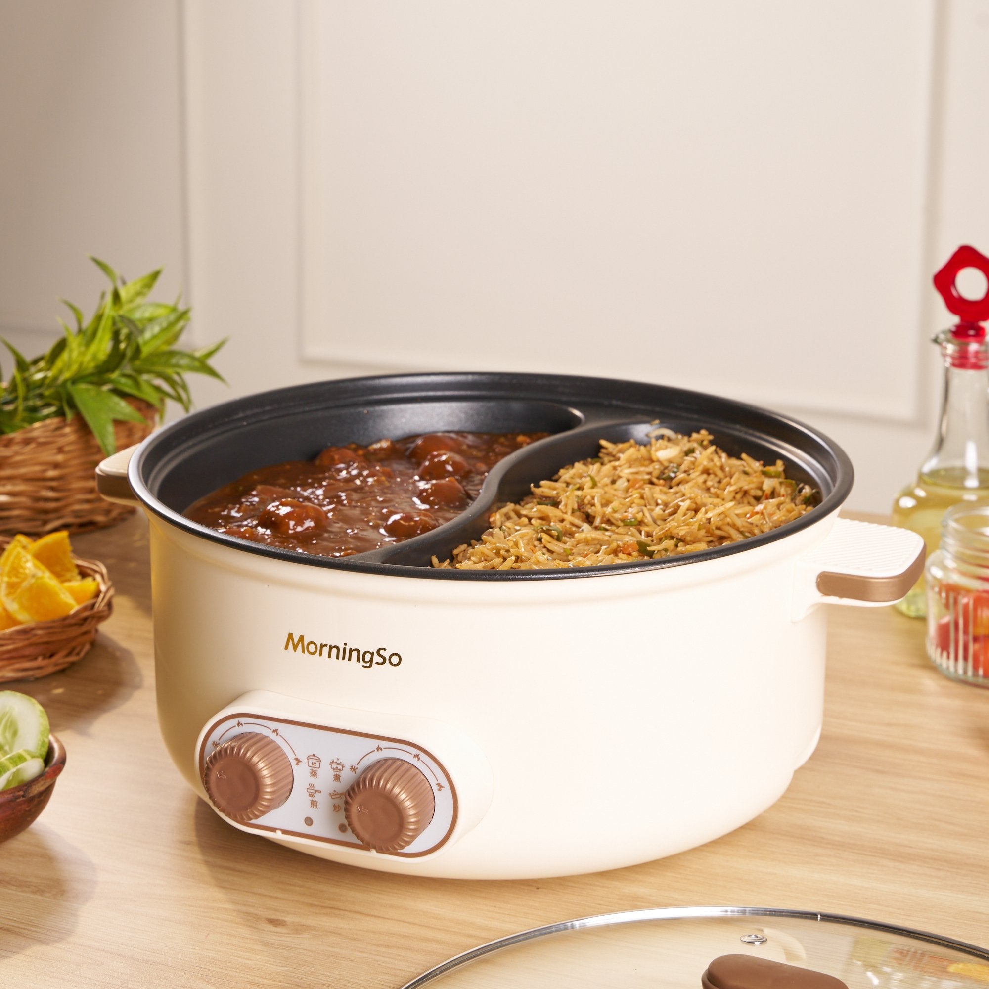 2 In 1 Multi-Functional Electric Cooker