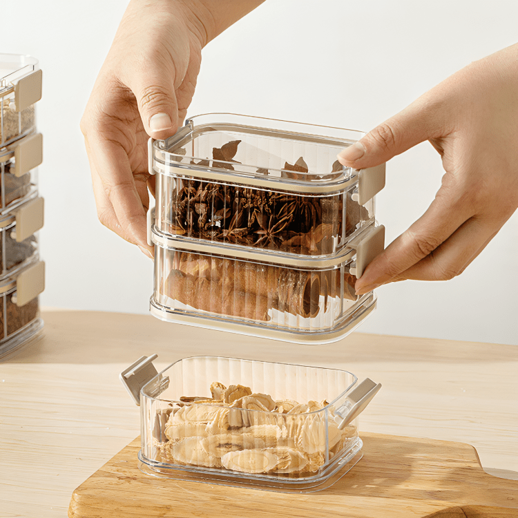 Transparent Stacking Food Storage Containers