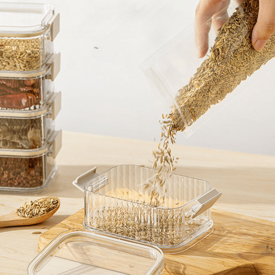 Transparent Stacking Food Storage Containers