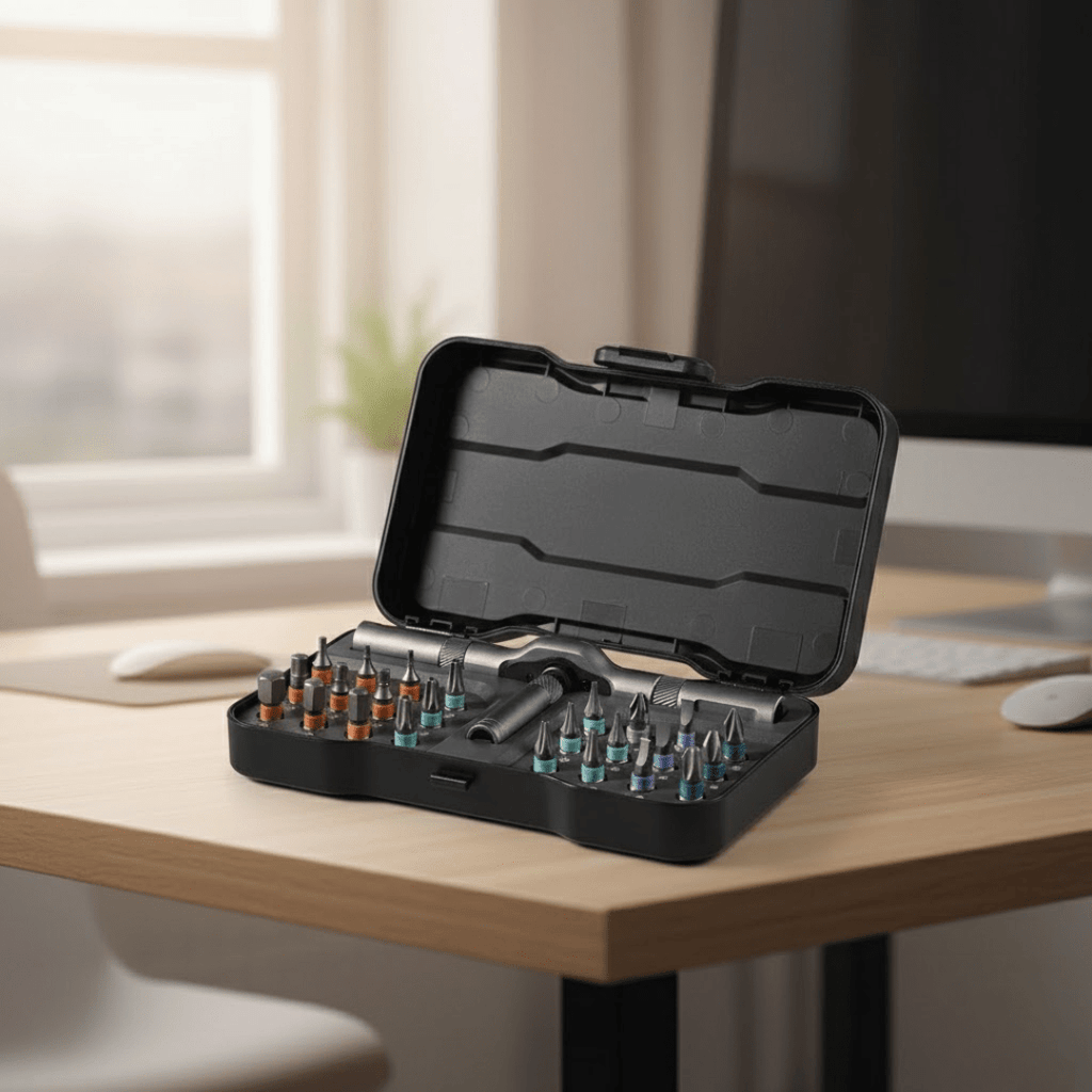 24 in 1 Multi-Purpose Ratchet Screwdriver Magnetic Bits Tool Set