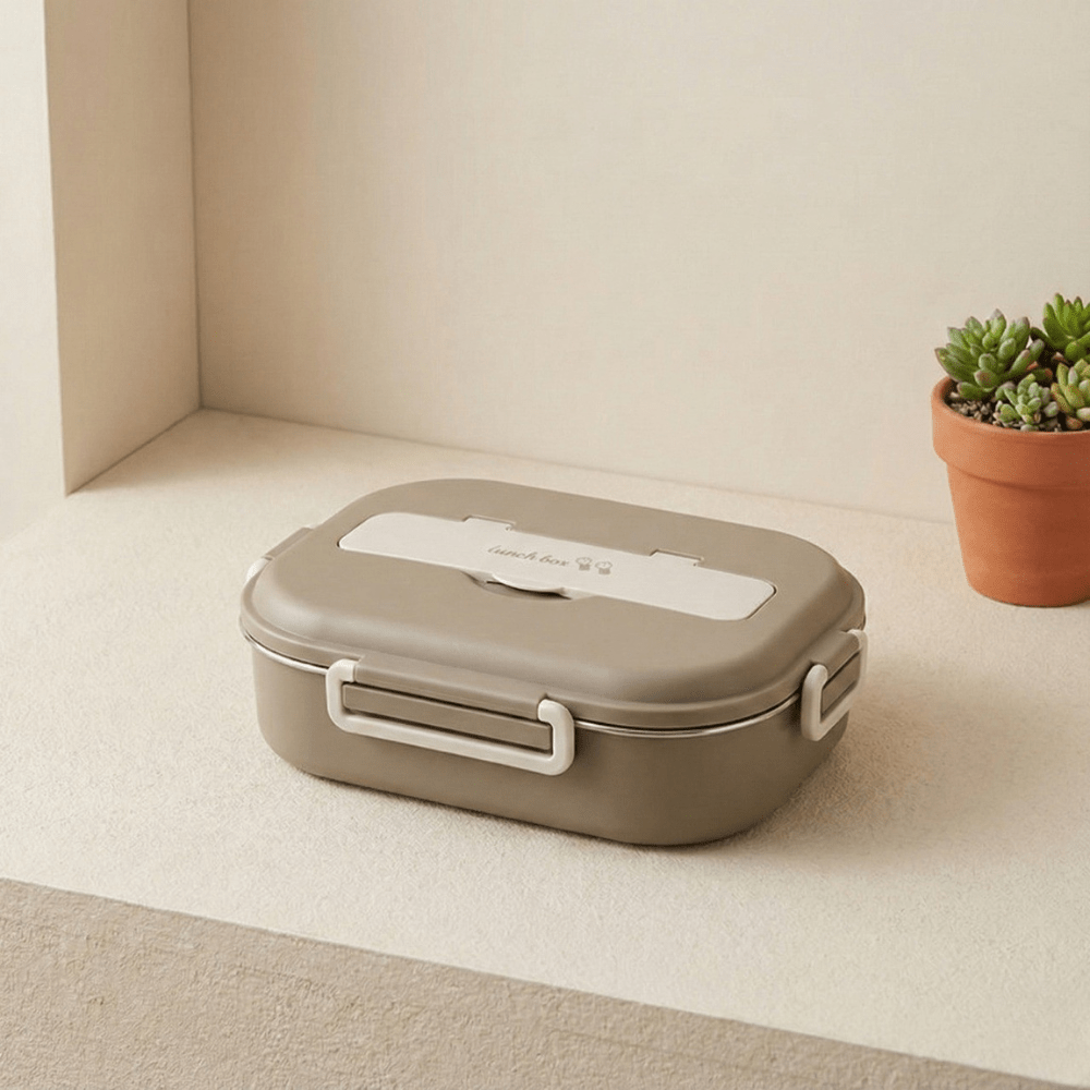 4-Compartment Stainless Steel Leak Proof Lunch Box (1500ml)