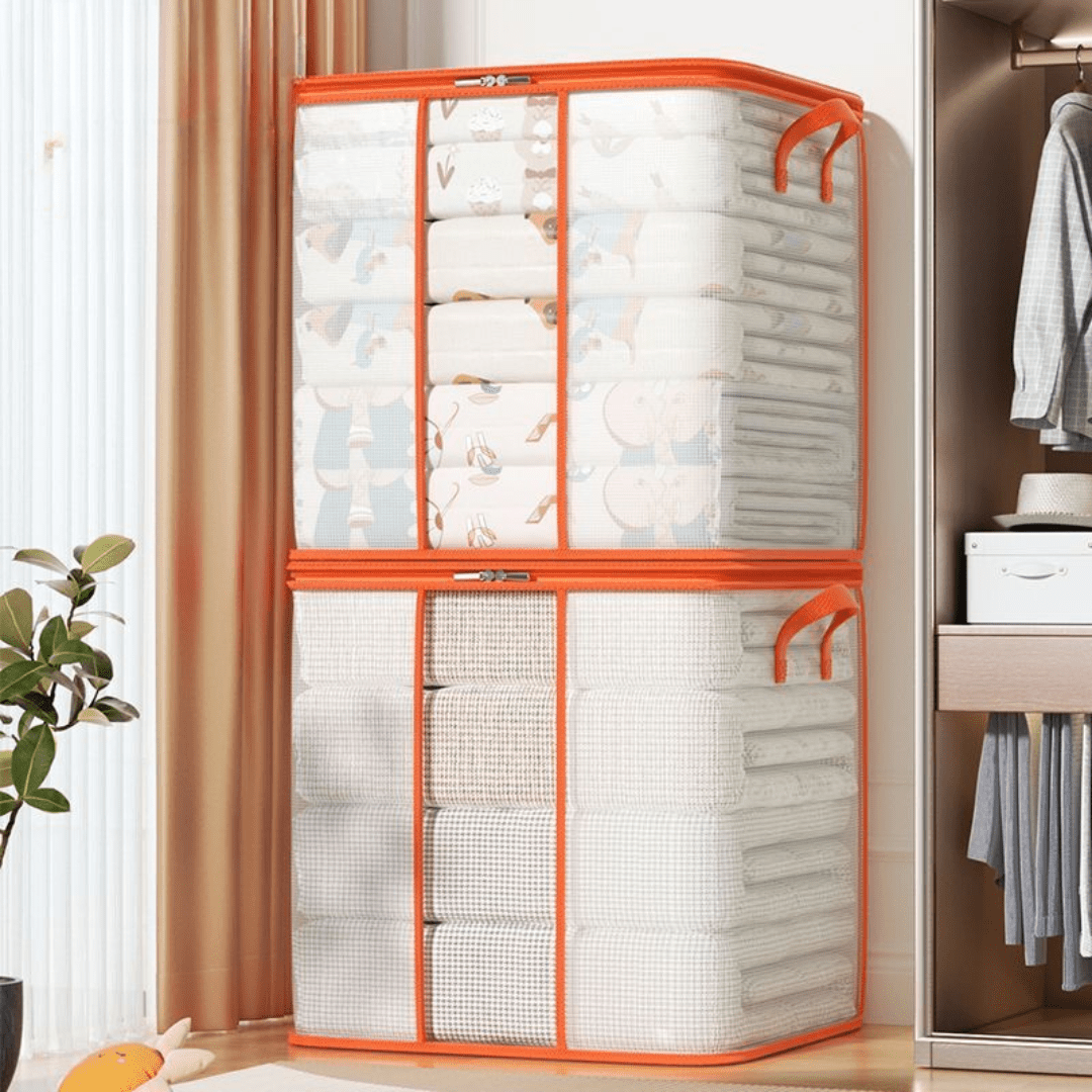 Transparent PVC Quilt Storage Organizer Bag with Handle (280L)