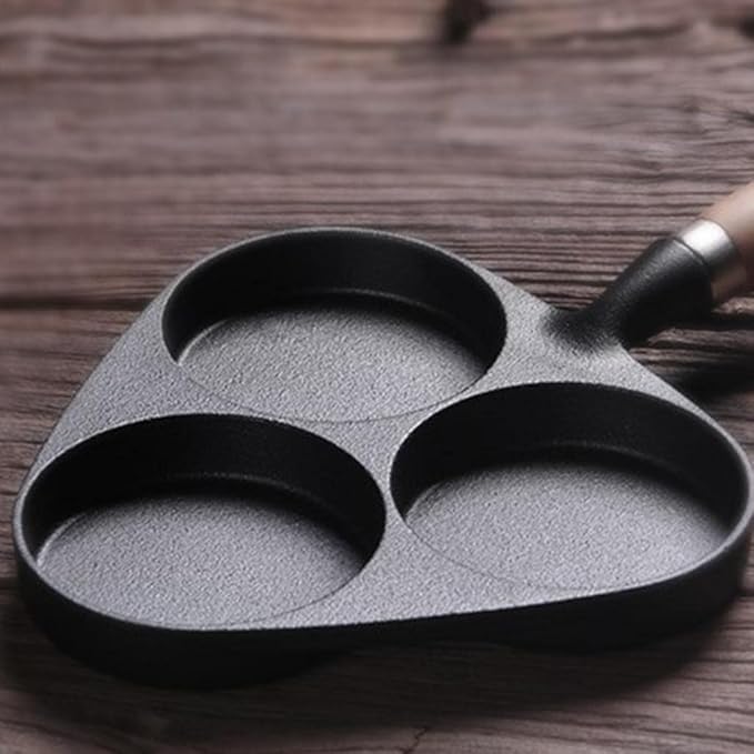 3-In-1 Cast Iron Cooking Pan (19cm)