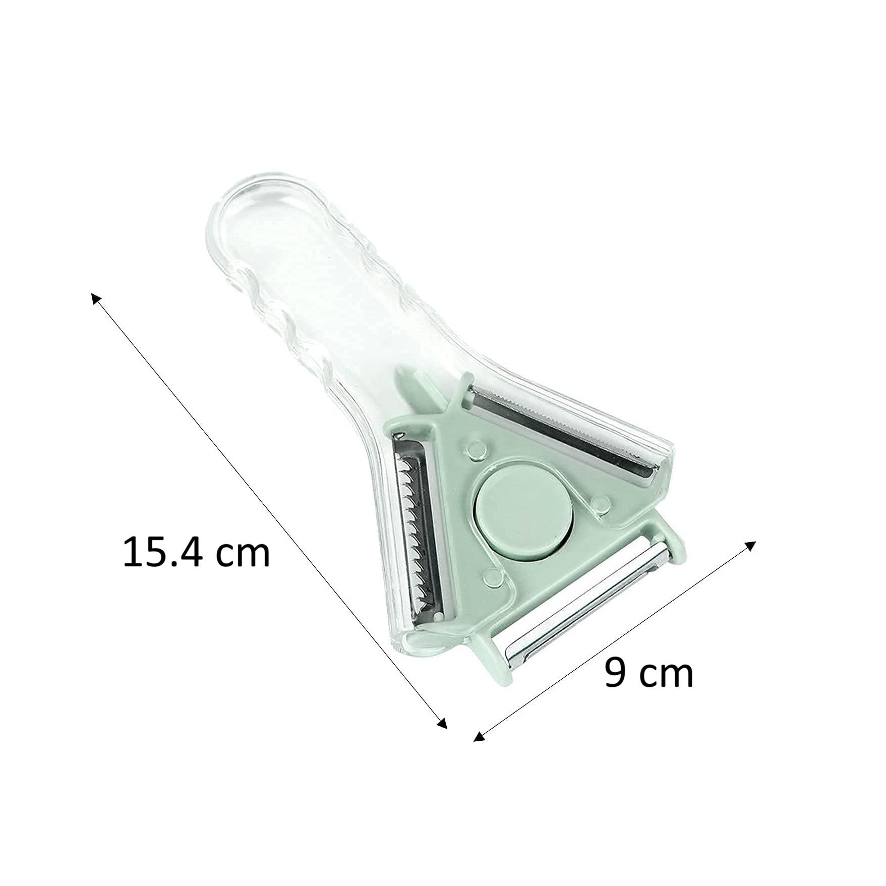 3-in-1 Fruit & Veggie Peeler with Ergonomic Handle