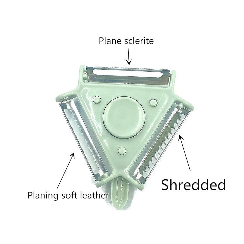 3-in-1 Fruit & Veggie Peeler with Ergonomic Handle