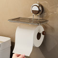 Suction Cup Wall-Mount Toilet Paper Holder
