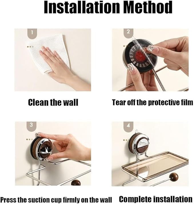 Suction Cup Wall-Mount Toilet Paper Holder