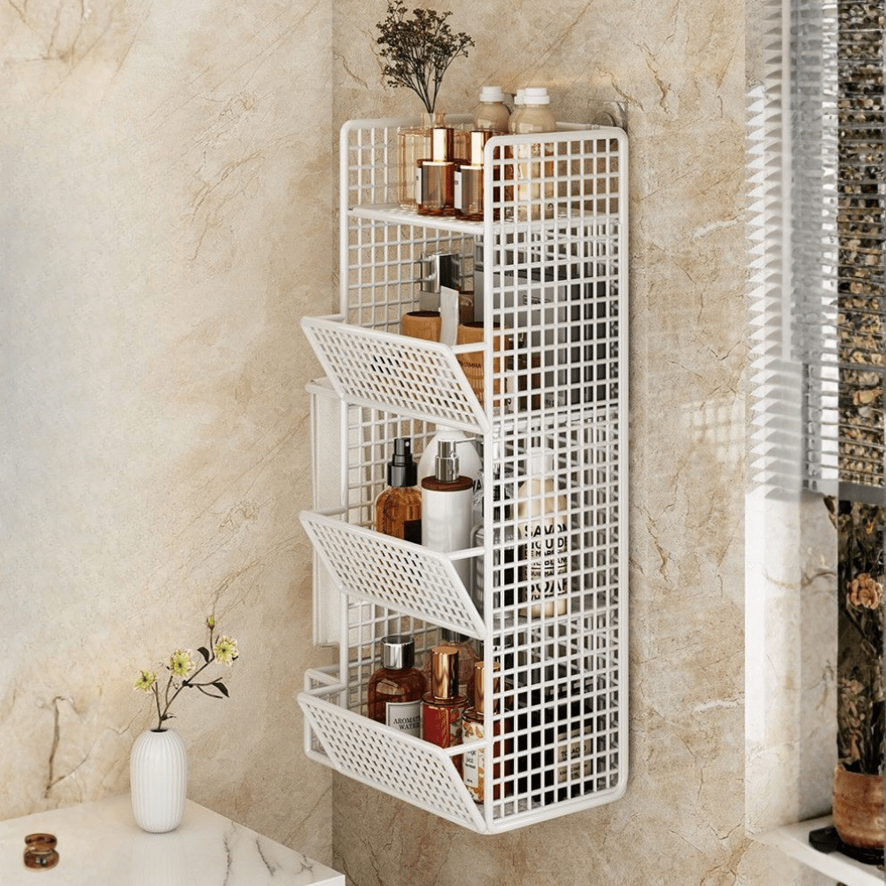 Wall Mounted Heat Resistant Kitchen Storage Shelf Organizer Rack