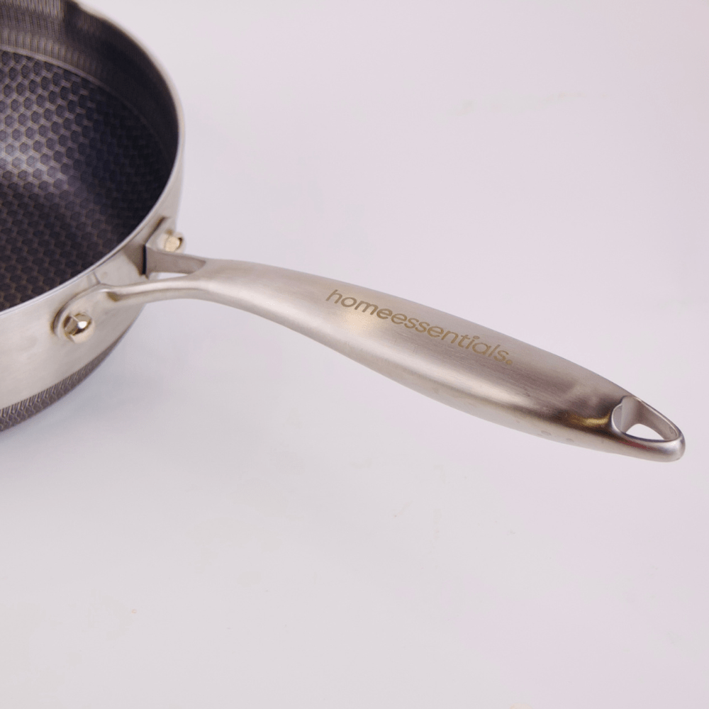 Stainless Steel Honeycomb Non-Stick Frying Pan With Lid(24cm)