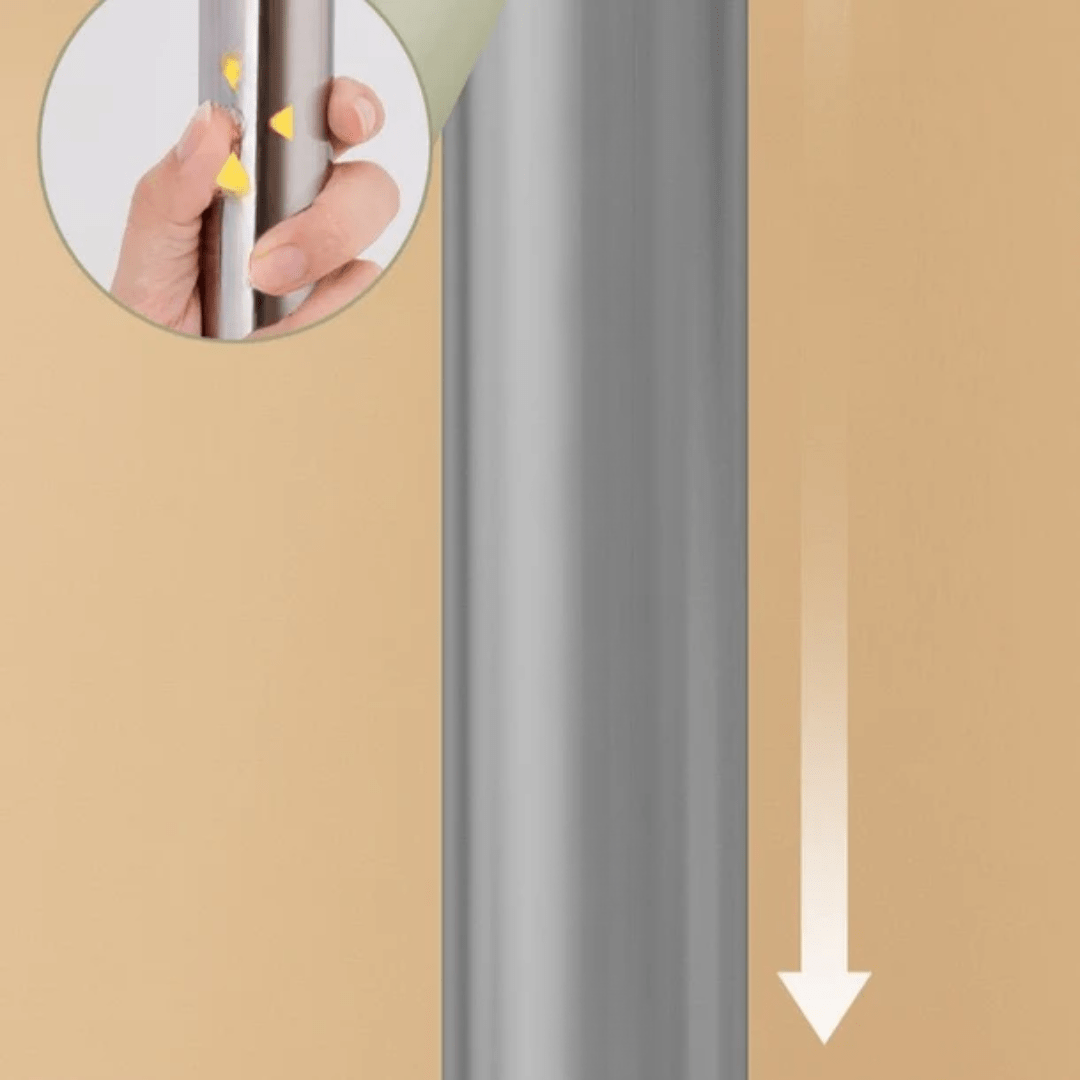 Adjustable Floor-to-Ceiling Clothes Rack with Multi Hooks