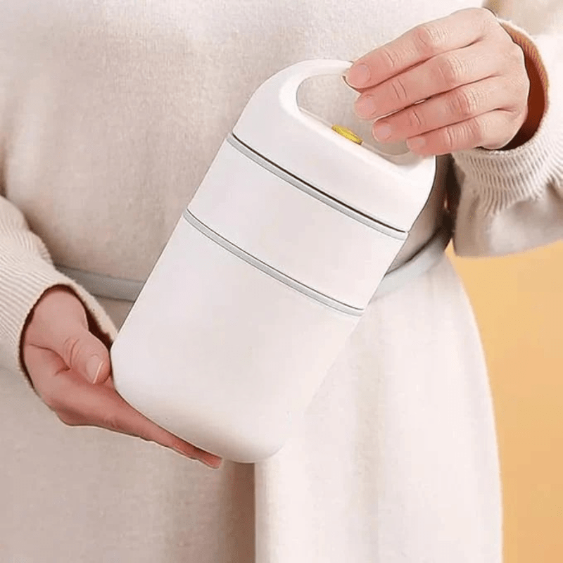 2-Tier Stainless Steel Insulated Lunch Box with Bag (680ml)