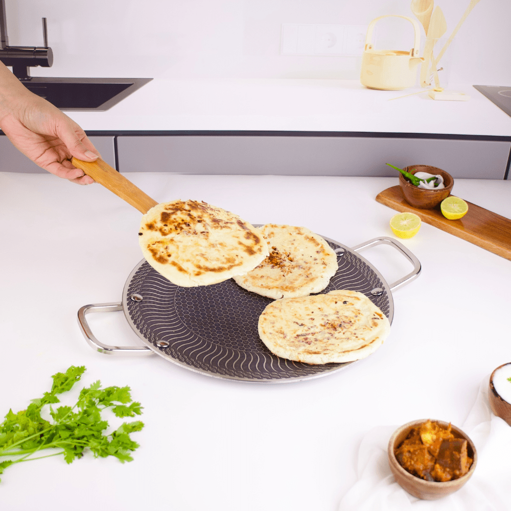 Stainless Steel Honeycomb Multi-Purpose Pan & Tray with Handle (30cm)