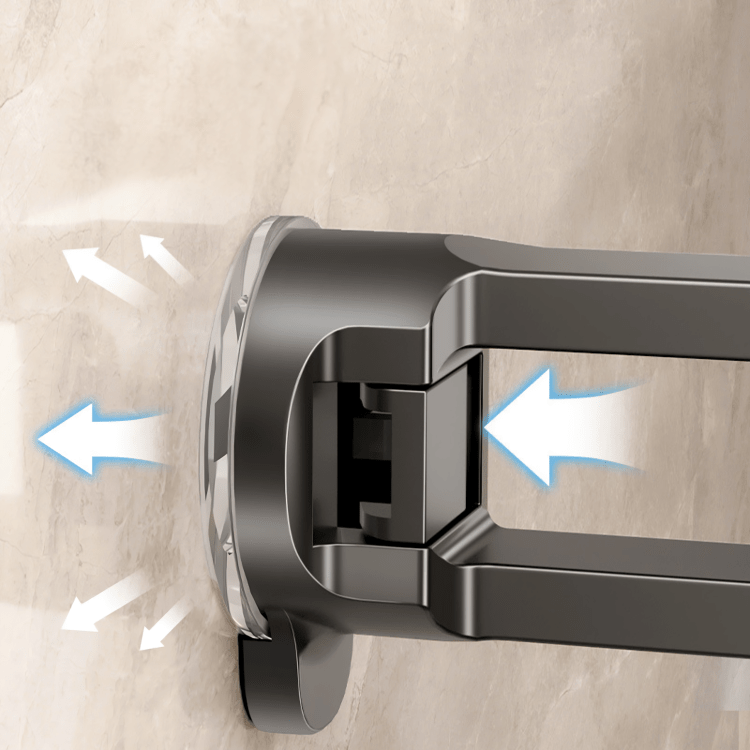 Carbon Steel Multi-Use Storage Rack with Strong Suction Cup(54cm)