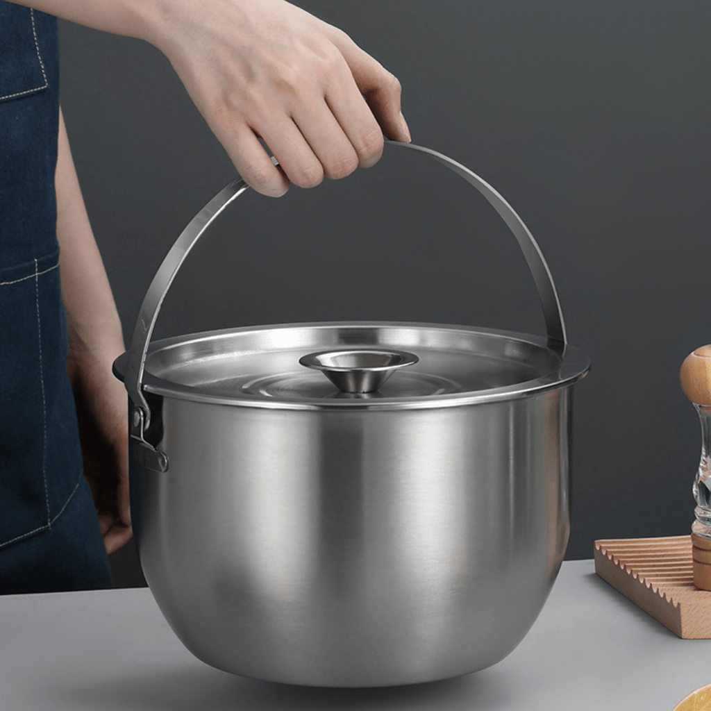 Ultra-Steel Oil Strainer Pot With Handle