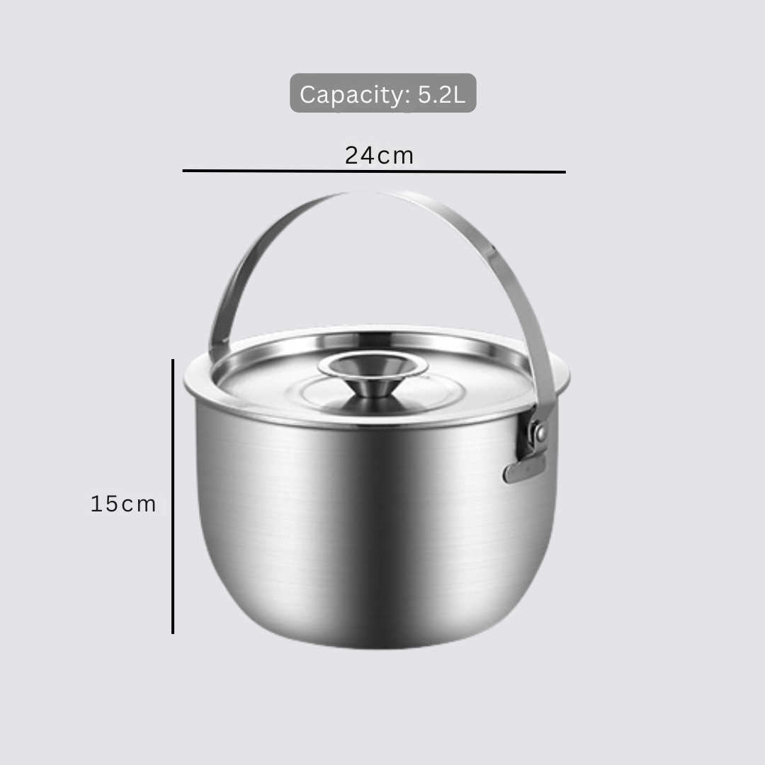 Ultra-Steel Oil Strainer Pot With Handle