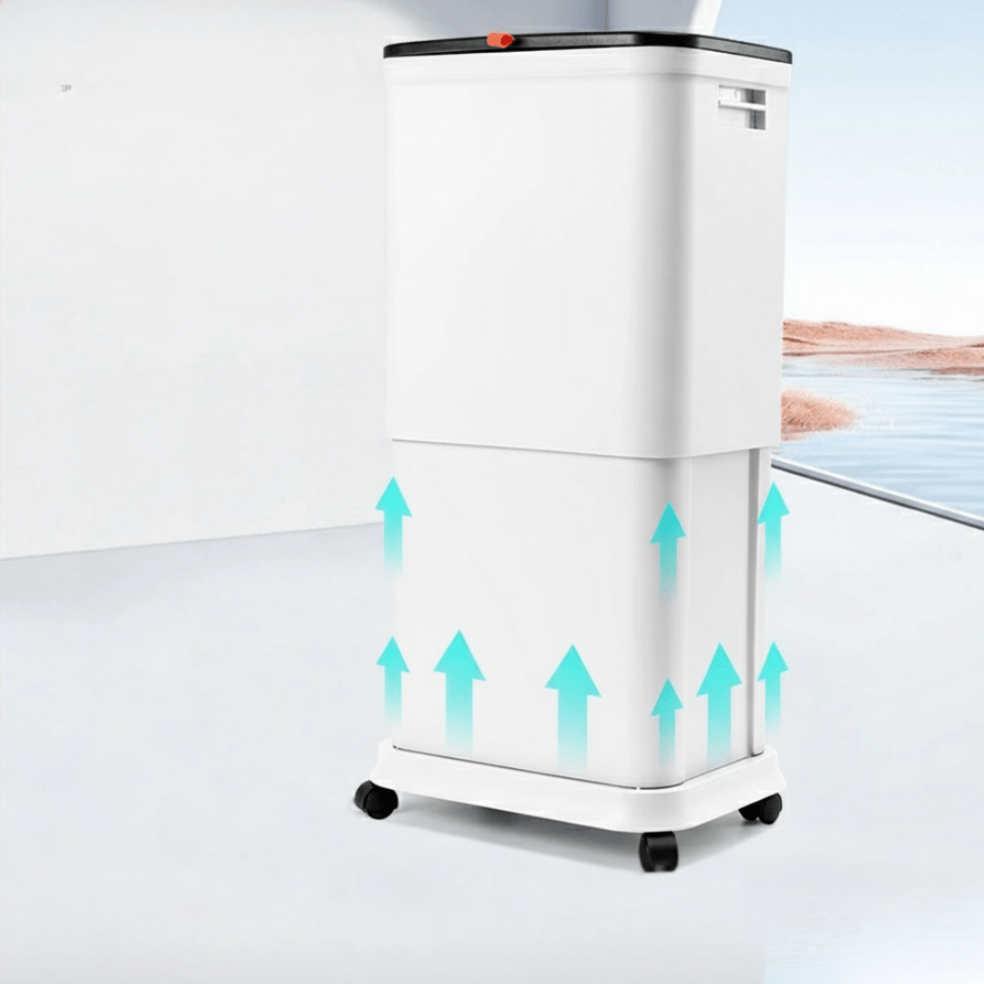 Adjustable Lifting Trash Can with Wheels and Sealed Lid(45L)