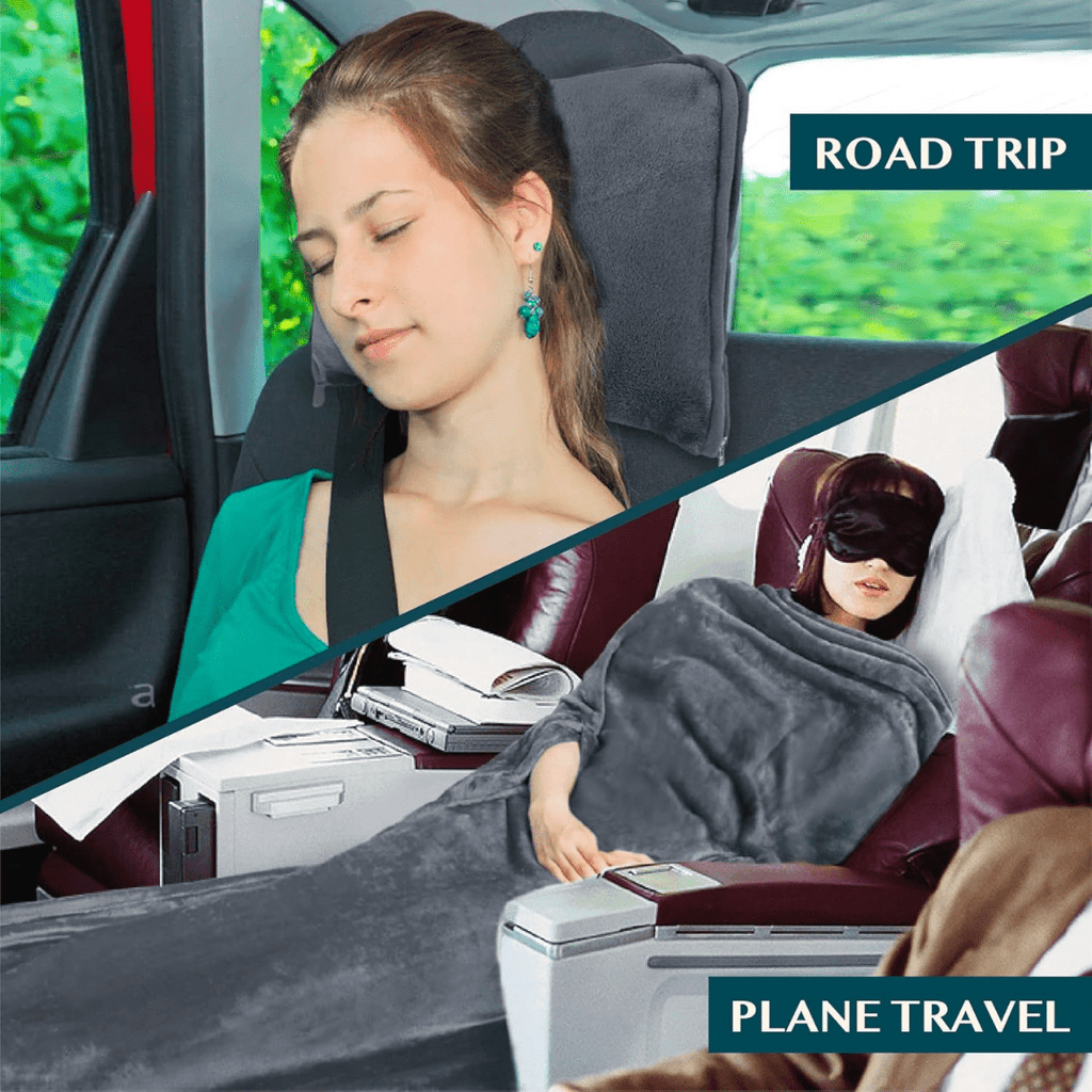 2-in-1 Portable Travel Blanket and Pillow