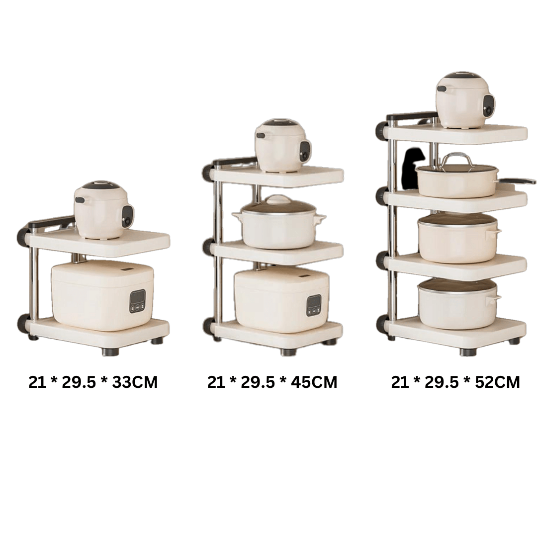 Adjustable Multi-Tier Kitchen Organizer Rack