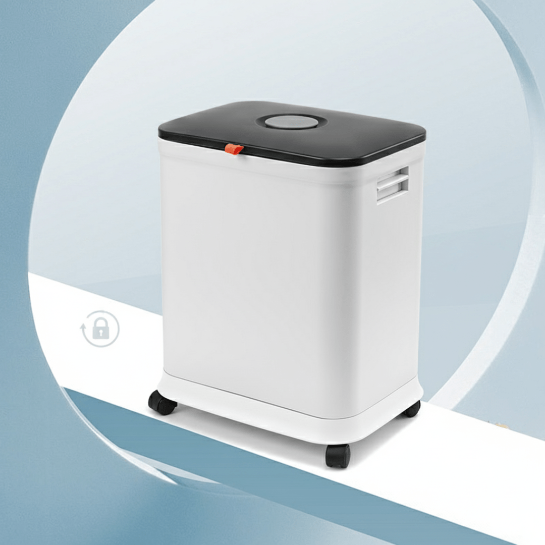 Adjustable Lifting Trash Can with Wheels and Sealed Lid(45L)