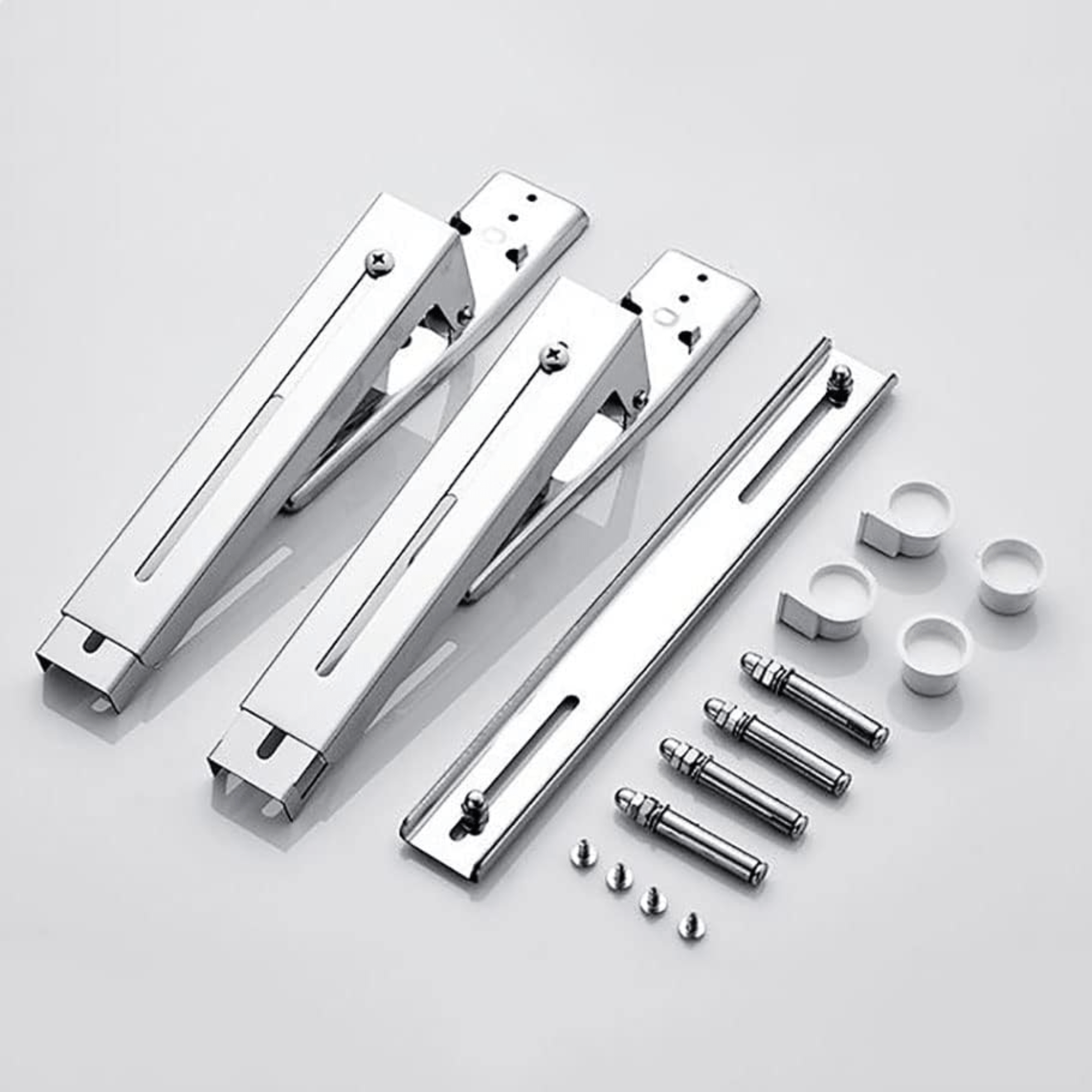 Adjustable Wall-Mounted Stainless Steel Microwave Oven Rack Shelf