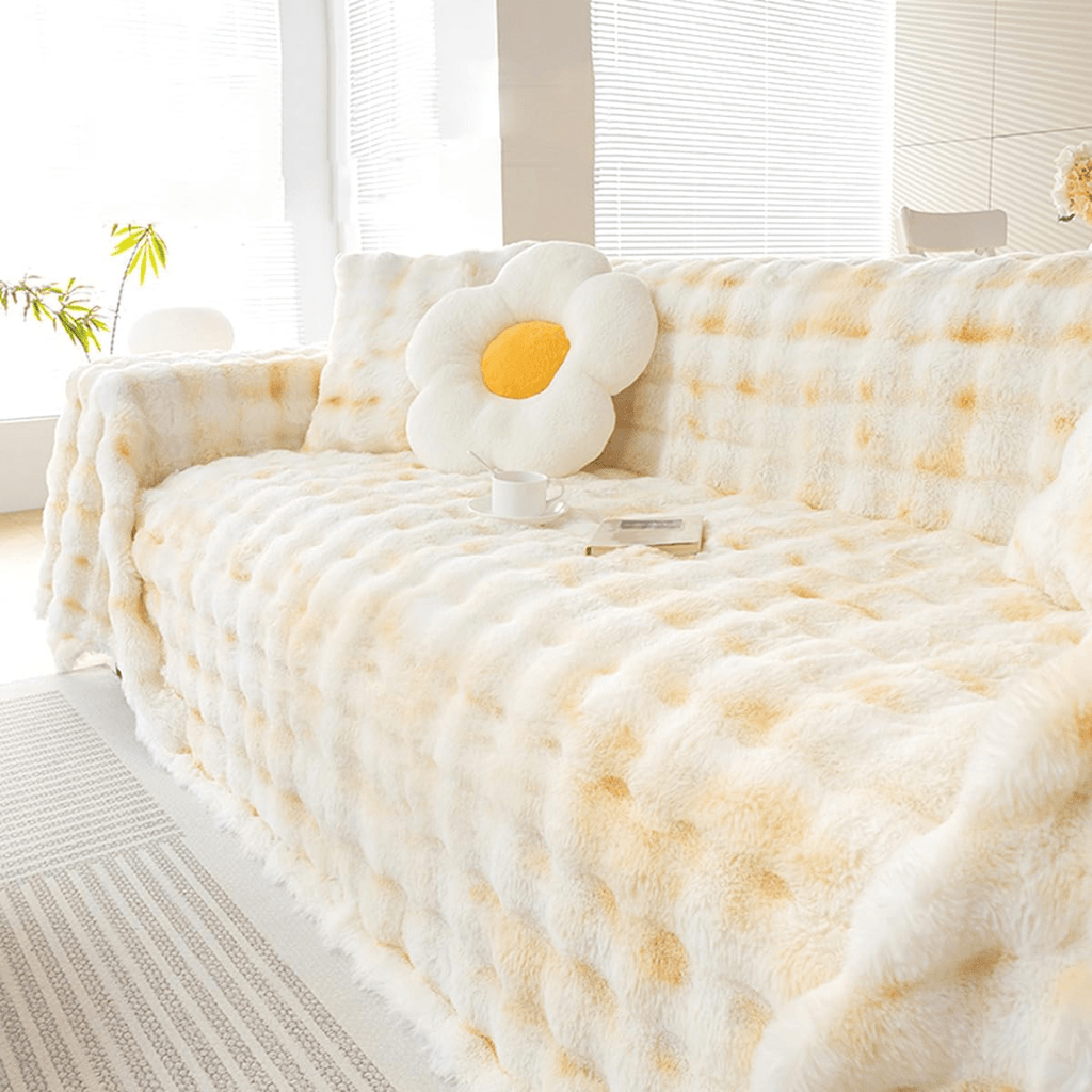 Yellow Elegance Elegance Chenille Sofa Cover