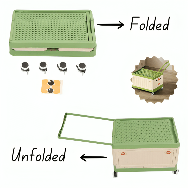 Building Block Trolley Box Storage Box