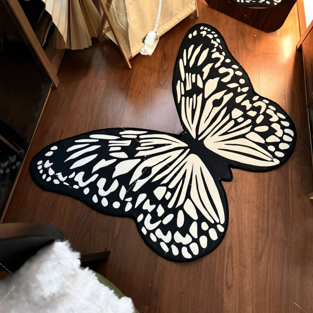 Anti-Slip Butterfly-Themed Diatom Mud Floor Mat