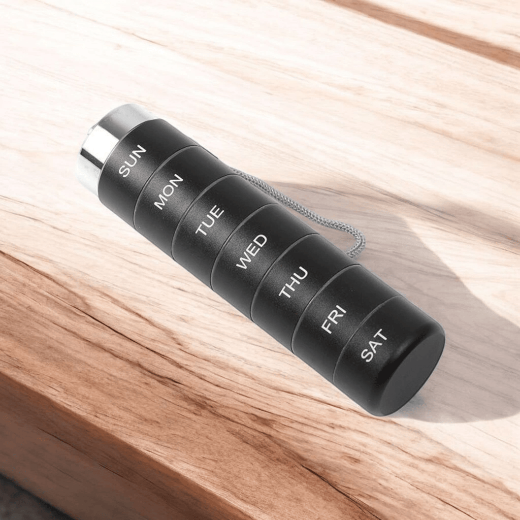 Aluminum Weekly Stackable 7-Day Medicine Container