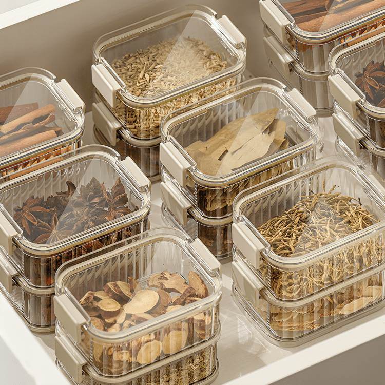 Transparent Stacking Food Storage Containers