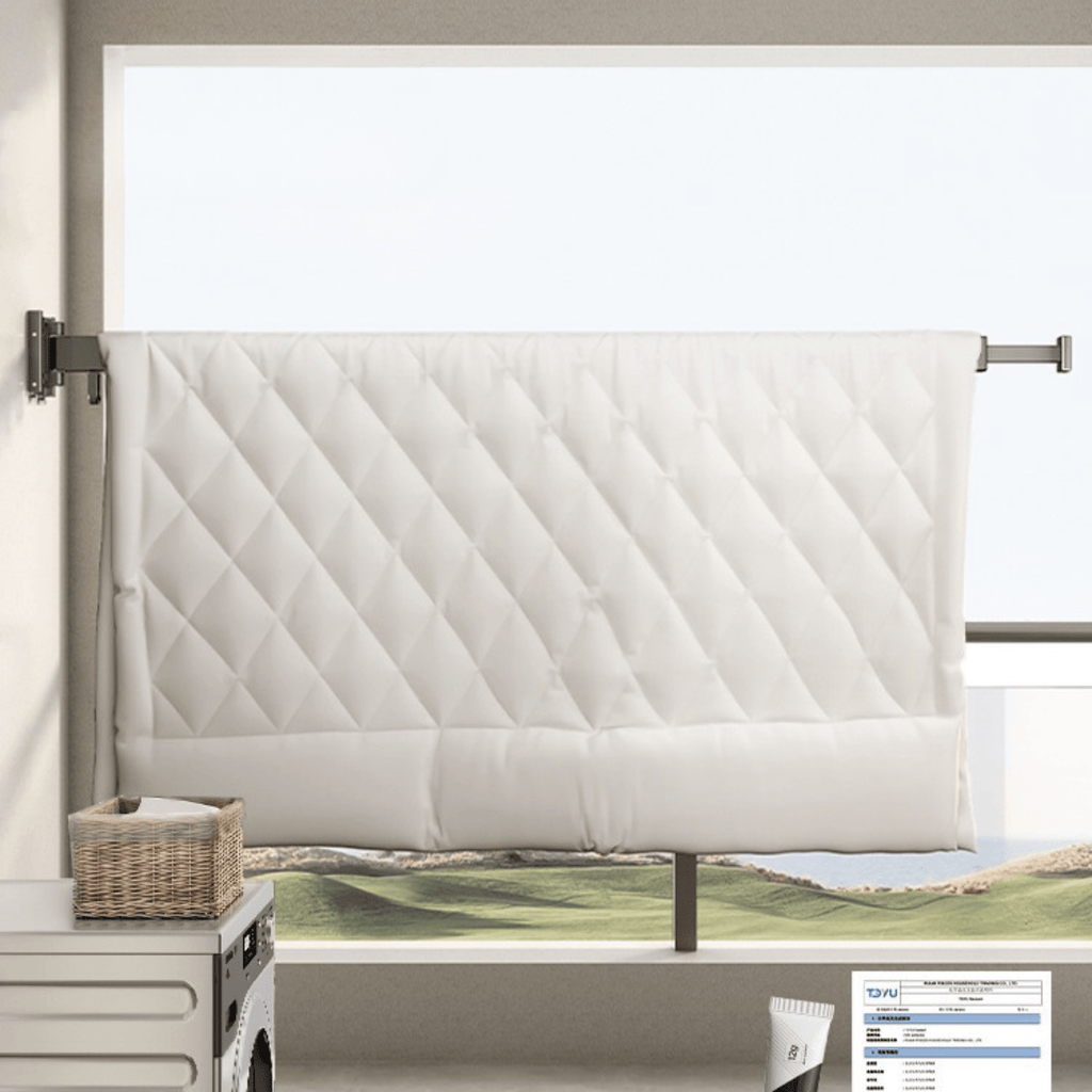 Wall-Mounted Foldable Aluminum Clothes Drying Hanger