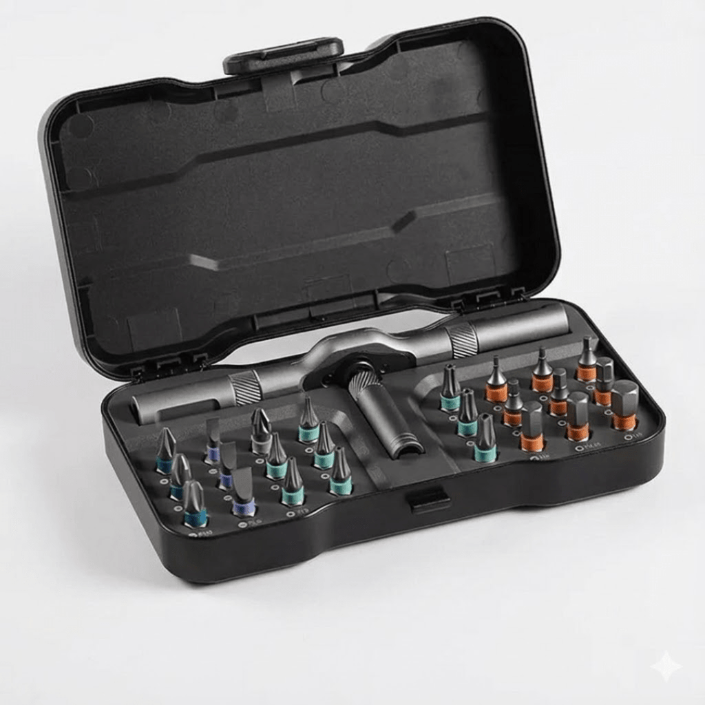 24 in 1 Multi-Purpose Ratchet Screwdriver Magnetic Bits Tool Set