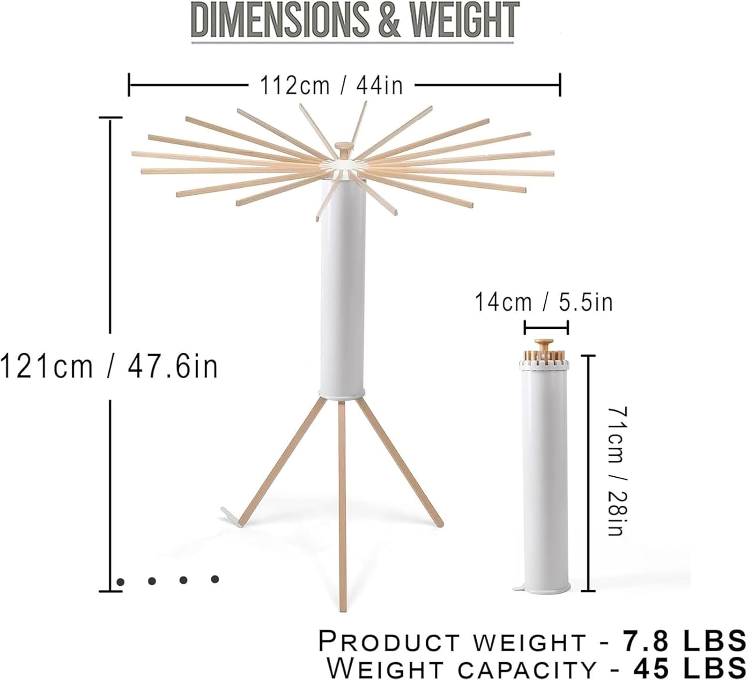 360-Degree Rotating Foldable Laundry Drying Rack