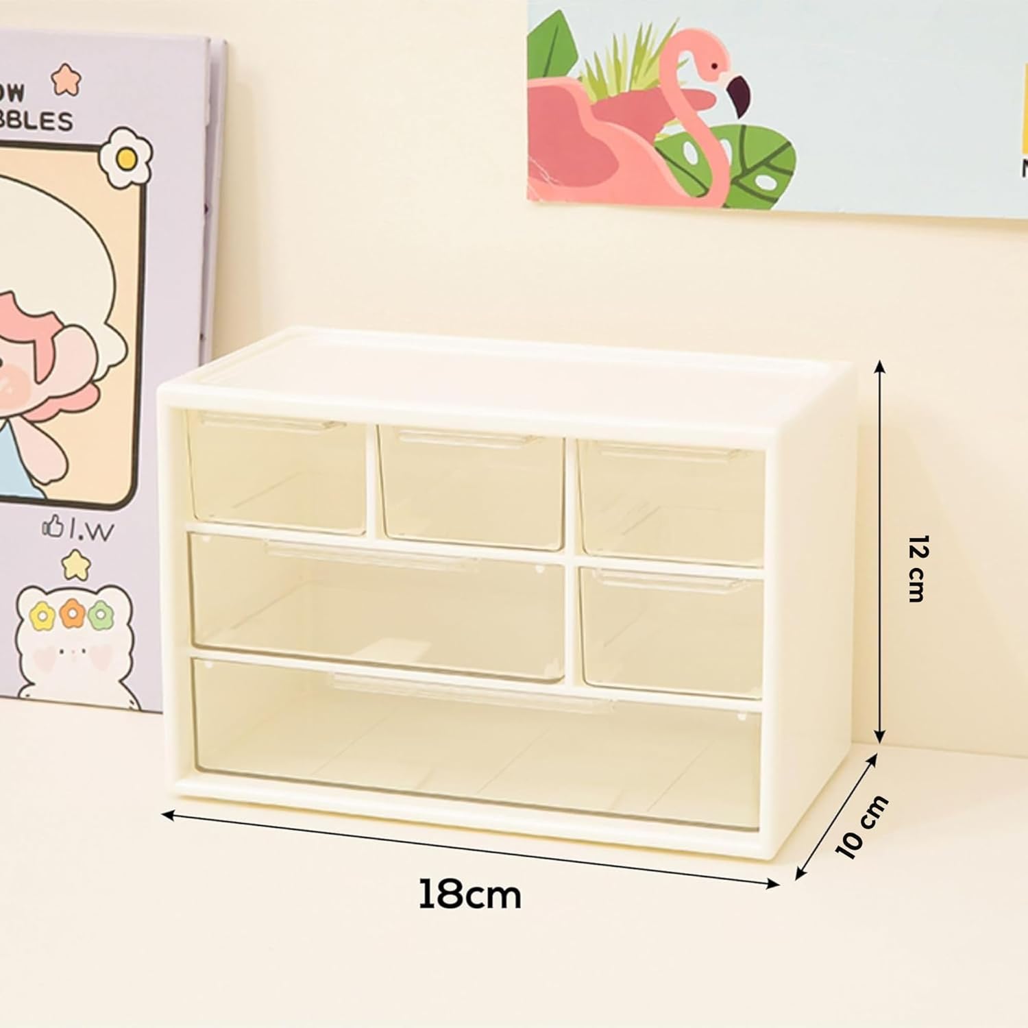 6-Grid Adjustable Organizer Box