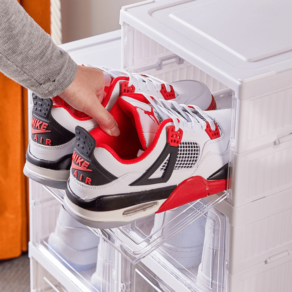 Transparent Stackable Multi-Layer Shoe Cabinet